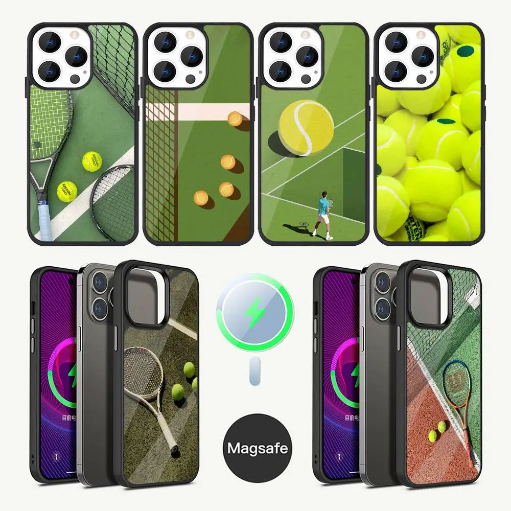 

Tennis Sport Tennis Phone Case For iPhone 16,15,14,13,12,11,Plus,Pro,Max Mini Magsafe Magnetic Wireless Charging