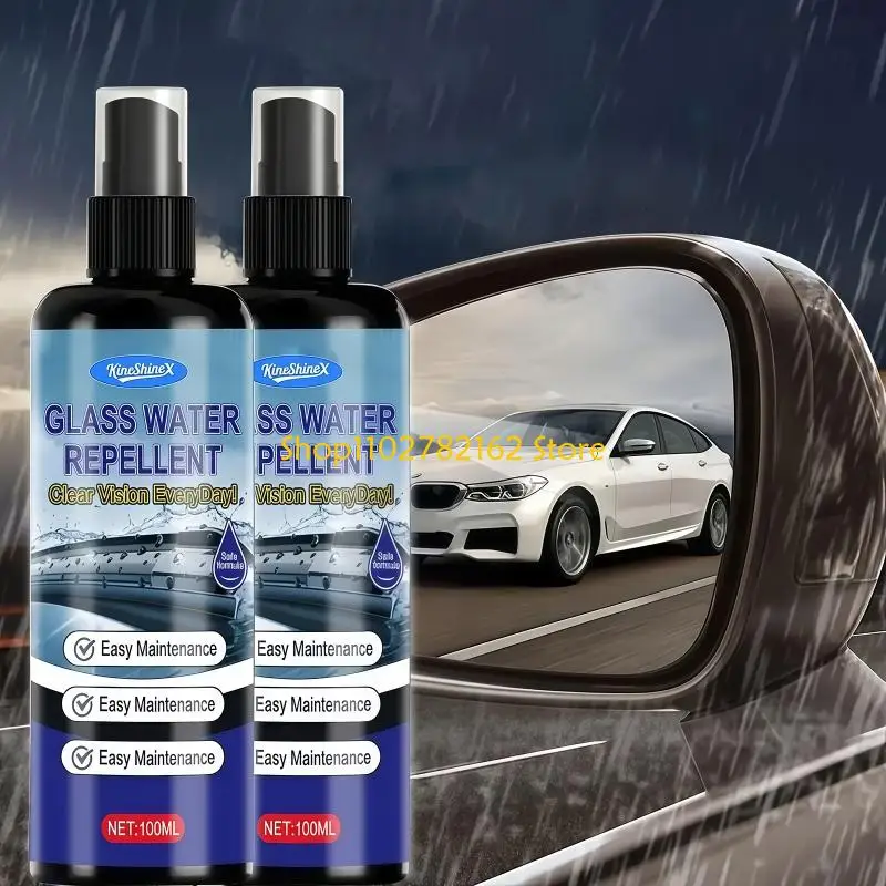 547B Hydrophobic Treatments Water Repellant Sprayer Universal For Auto Windshields Enhances Visibility 100ml Waterproof Sprayer