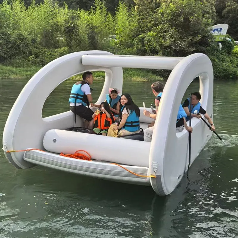Inflatable Yacht Yacht Scenic Sightseeing Cruise Solar Perpetual Motion Floating Platform