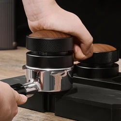 BANLEE Espresso Coffee Tamper 51mm 53mm 58.35mm Coffee Distributor Automatic Adjustable Depth Coffee Leveler Stainless Steel