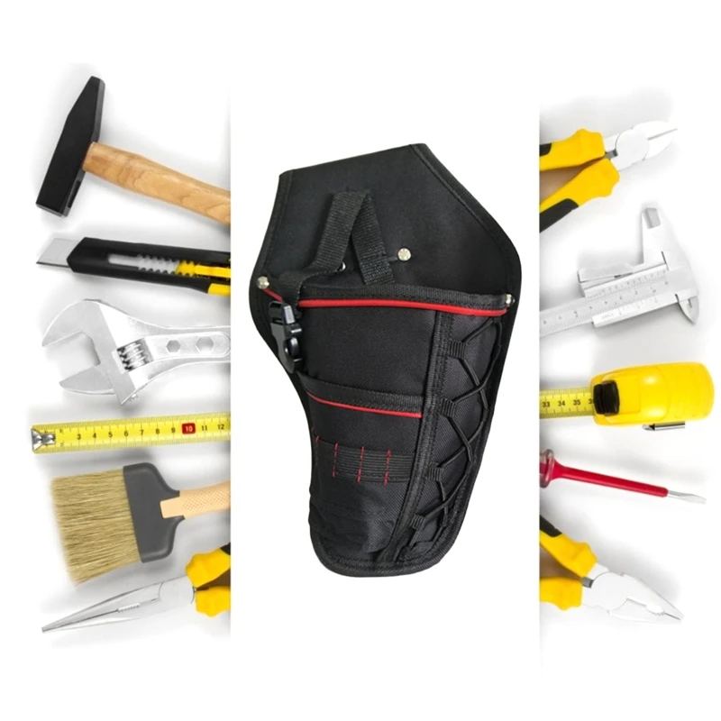 Upgraded Drill Storage Bag Drill Holster Tool Belt Pouch Electric Drill Wrench Waist Pocket Storage Waist Bag for Men