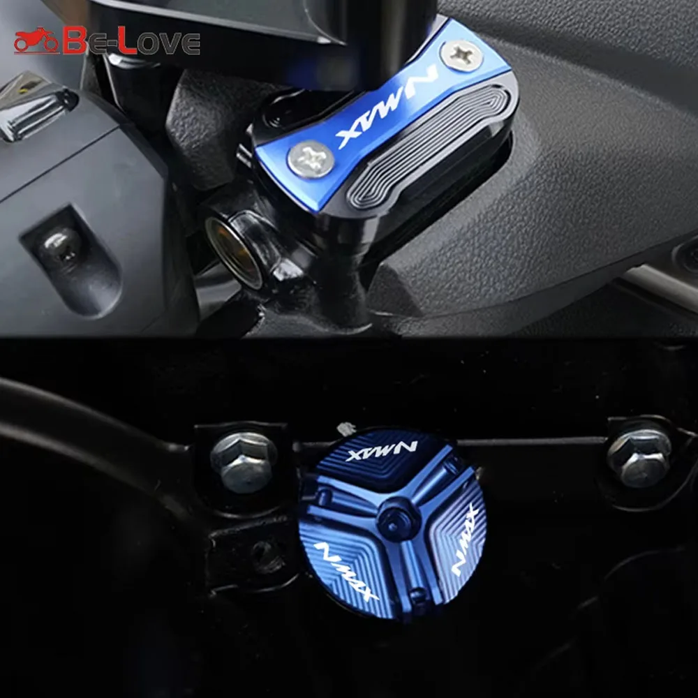 For YAMAHA NMAX 155 125 NMAX155 NMAX125 N-MAX 125 155 2015-2024 Motorcycle Front Rear Brake Fuel Tank Cap Filler Cap Accessories