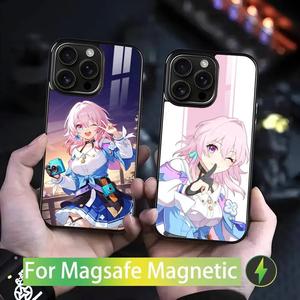 

M-March 7th H-HSR For iPhone 17,16,15,14,13,12,11,Pro,Max,Plus,Mini,SE4,E Magnetic Magsafe Wireless Charging