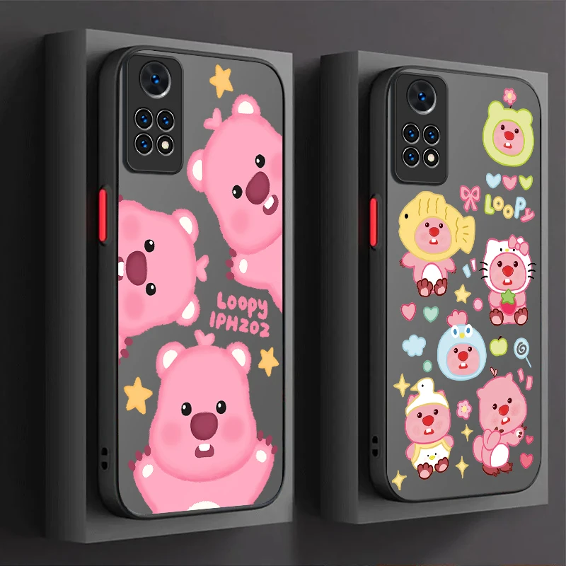 Lovely Cartoon L-Loopy Case For Xiaomi Redmi Note 13 12 Pro Plus 4G 5G 12S 11S 11 10 10S 9 9S 8 Redmi 12 13 13C 12C A3 A3X Cover