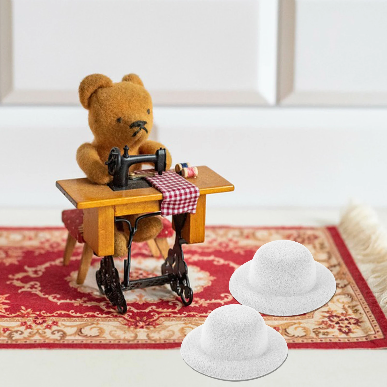 

12Pcs Mini Top Hats Lightweight Adorable DIY Craft Snowman Small Hat Accessories Creative Tiny Decoration Top Hat Small