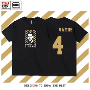 Real Madrid Futebol T-Shirt, Kurzarm-Fußballhemd, Final La Liga Champions League-Gewinnerin, Mbappe Bellingham Modric 12 Hauptverkauf Royal Shirt - №2