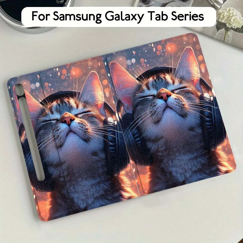 

Cute Sparkling White Tiger For Samsung Galaxy Tab S10 S9 S8 S7 FE Lite Soft Flexible Support Tablet Case Gift