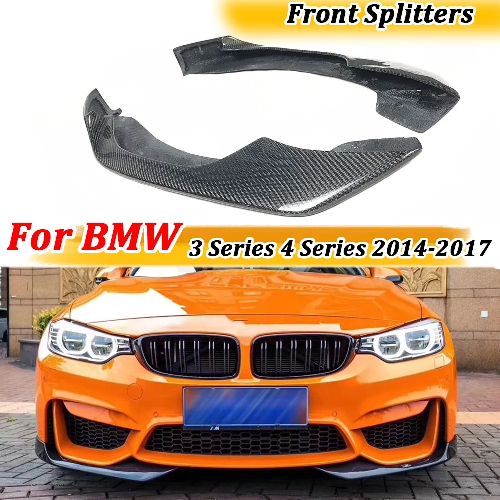 

Dry Carbon Fiber for BMW 3 Series F80 M3 4 Series F82 F83 M4 2014-2017 Front Lip Splitters Canards Flaps Aprons FRP Body Kits