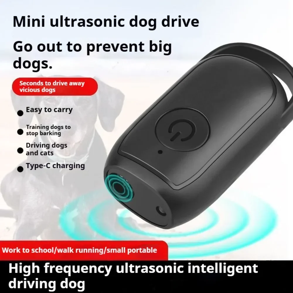 Mini Ultrasonic Dog Repeller Training Dog Stop Barking Smart Portable Outdoor Defense Dogs Anti-barking Training Device