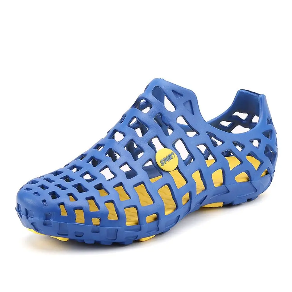 Leisure Hollow Out Mens Shoes Breathable Unisex Women Sandals Light Flat Wading Shoes Travel