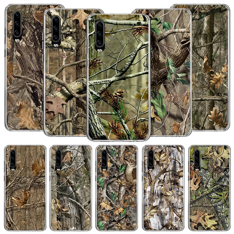 Realtree Real Tree Camo Phone Case For Huawei P50 Pro P10 P20 P30 P40 Lite Cover Mate 40 30 20 10 Lite Capa Shell