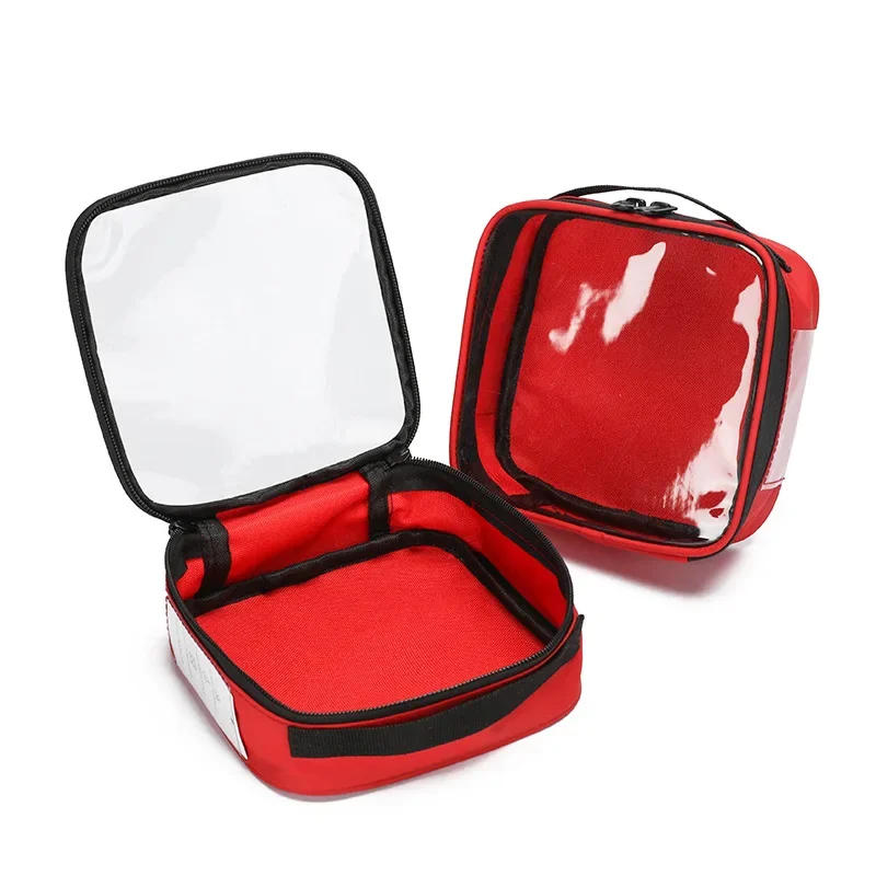 Bolsa de almacenamiento médica portátil para viaje al aire libre, Kit de primeros auxilios para píldoras de medicina, gran capacidad, Oxford, Kits