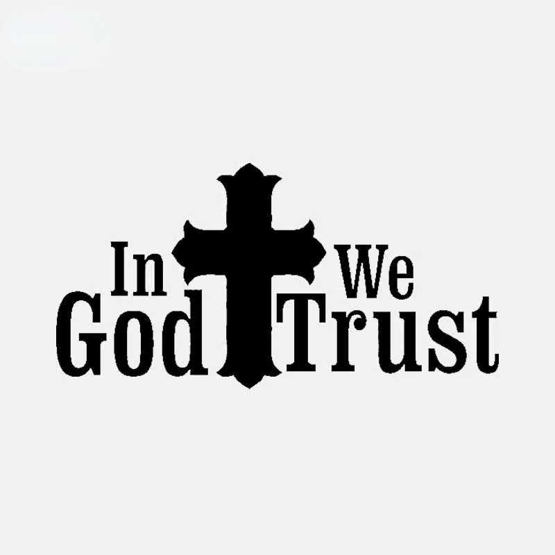 Creativity In God We Trust Christian Vinyl Decal Car Sticker 15CM*7.5CM