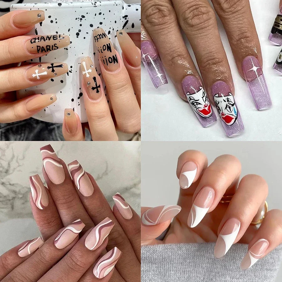 Nail Art Drawing Graffiti Pen, Liner Brush, 3D Abstract, DIY Flower Pattern, Beauty Manicure Tools