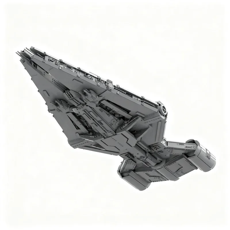 5281PCS MOC Creative Building Light Cruiser Model Custom Puzzle DIY Ideas Toy Birthday Gift Bricks Holiday Gifts Collection