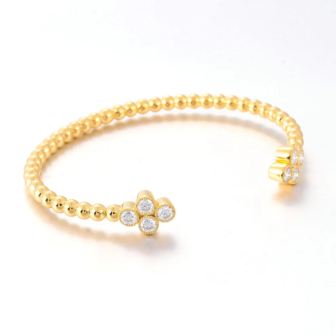 Provence Moissanite Bracelet for Women D Color VVS DIY Jewelry S925 Silver Bangles for Girlfriend Luxury Bubble Bracelets