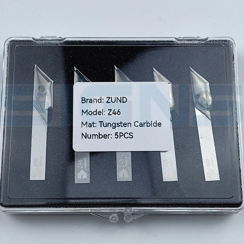 Imagem -06 - Zund Z46 Lâmina de Arrasto de Carboneto Blackman e White Bw46s Iecho E46 Summa 500-9807 Esko Kongsberg Bld- Sf346 Faca de Lâminas Oscilantes