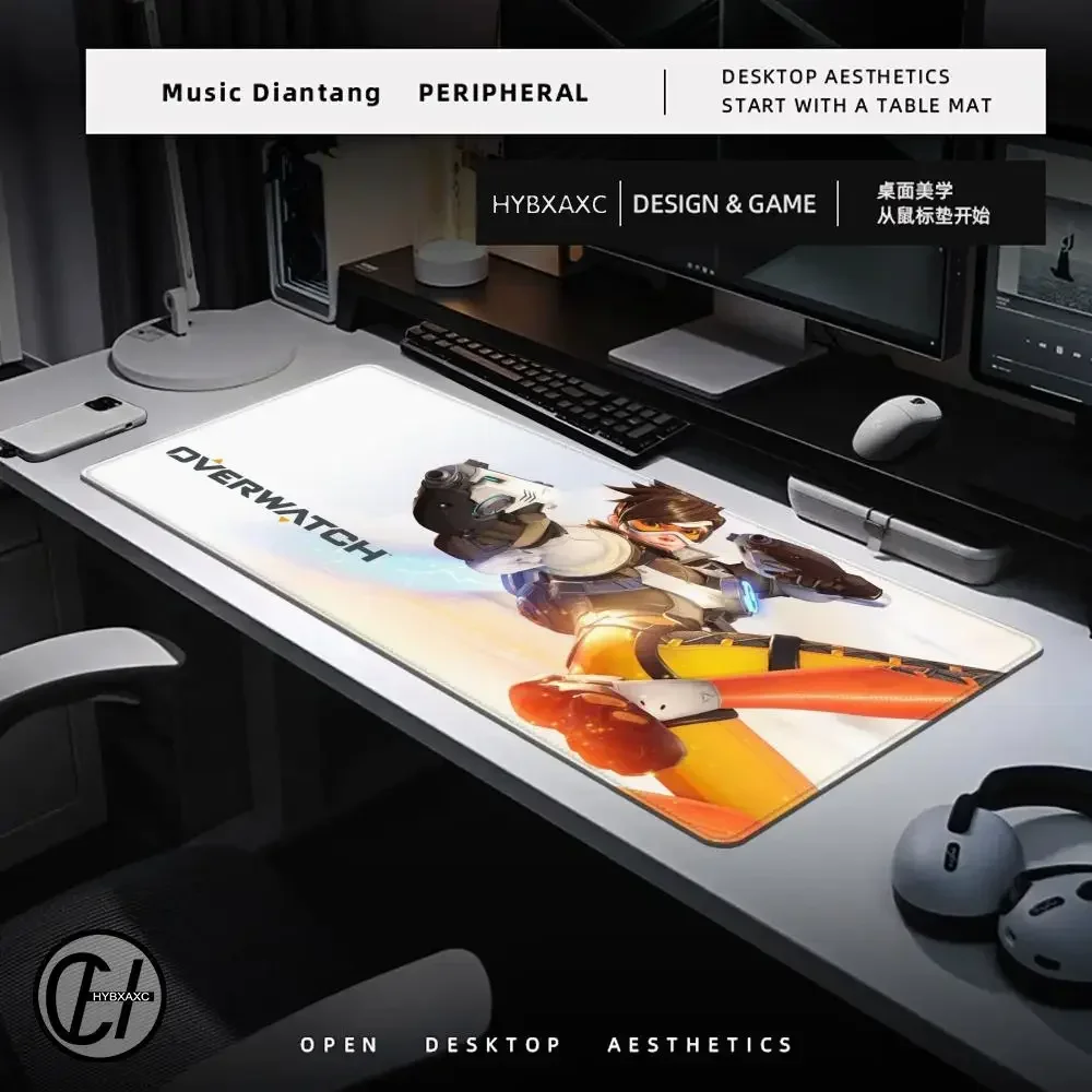 Overwatch ماوس الوسادة مكتب ماوس الوسادة لطيف HD لوحة مكتب تمديد الألعاب لوحة المفاتيح الحصير كبيرة 100x50 سنتيمتر XXL ألعاب ماوس