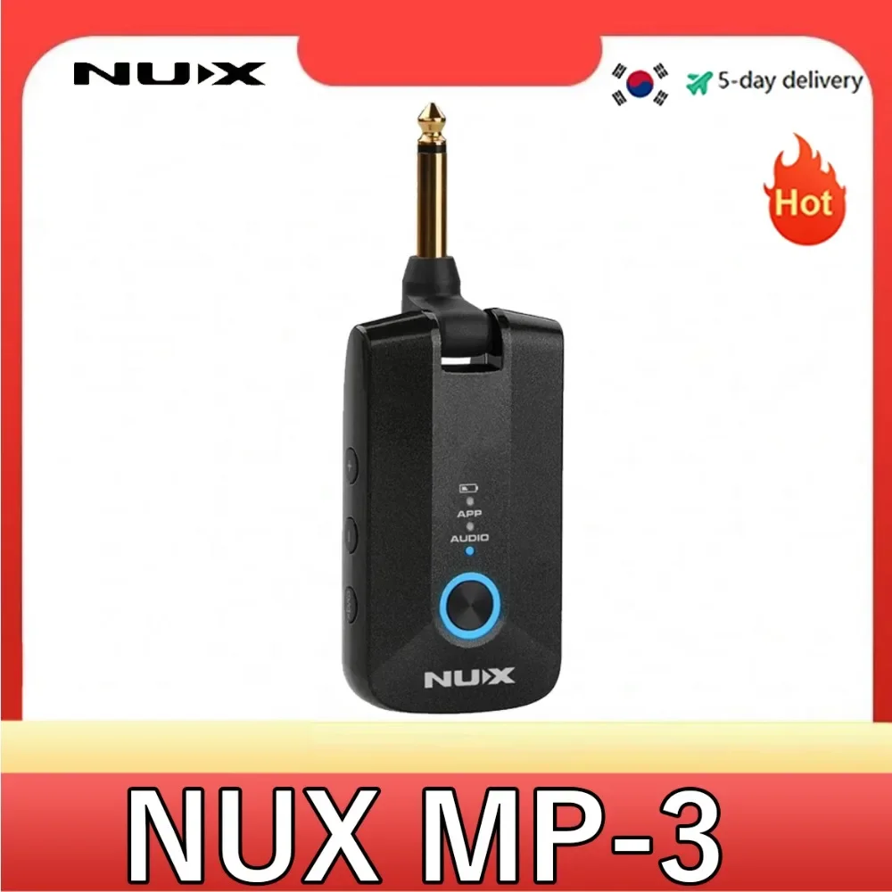 

NUX MP-3 Mighty Plug Pro Headphone Amp for Guitar/Bass, Various Effects, Amp Modeling, IRs