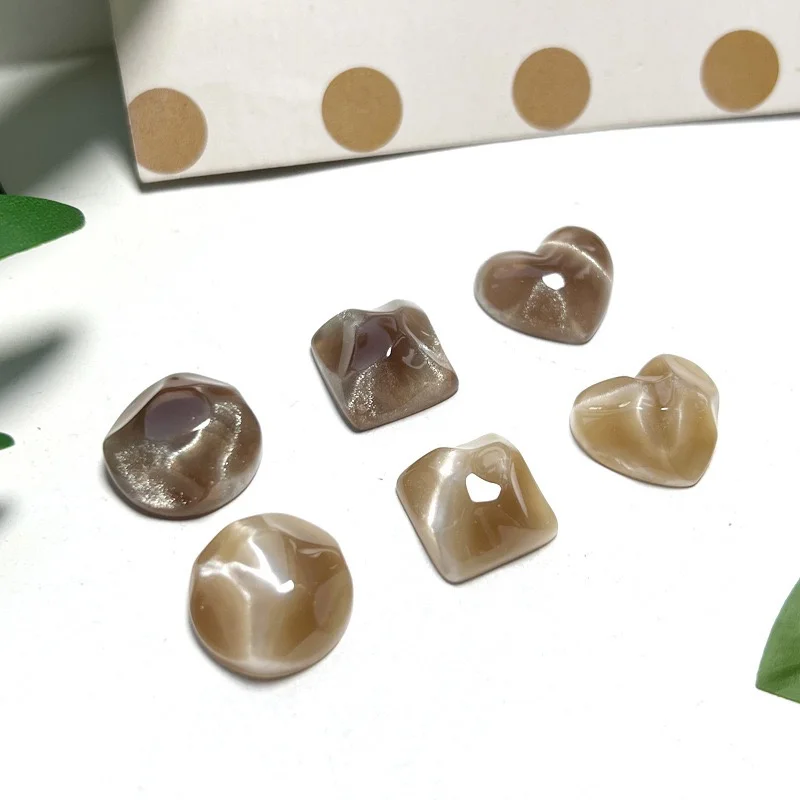 New arrived 100pcs/lot color print cartoon square hearts rounds shape resin cabochon beads diy jewelry garment hair accessory