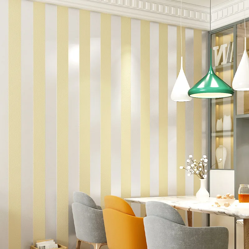 ثلاثية الأبعاد سميكة غير المنسوجة النسيج توافدوا خلفية البيج كريم أبيض نقي لغرفة النوم غرفة المعيشة لصق الجدار غير لاصق Wallp