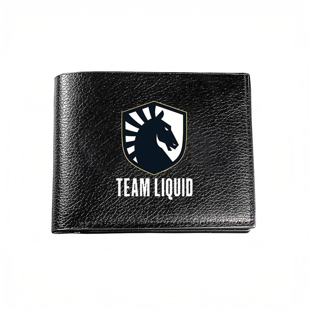 Team Liquid Horse Shield Logo Men's Wallet Card Holder Casual Business Fashion Print Design