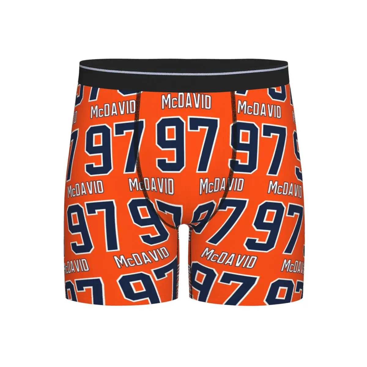 

Long Boxer Underpants Shorts Connor McDavid 97 For Edmonton Oilers Fans Panties Men Comfortable Underwear for Homme Man Gifts