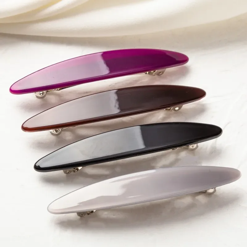 

Oval Barrettes French Clips Hairclip for Girls Acetate Headwear Hair Accessories Geometric Korean Fashion Hair Clips for Women