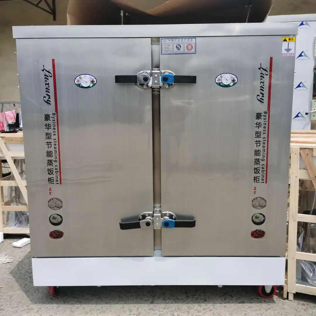 Cabinet Industrial Cooking Machine Commercial Rice Steame Commercial Rice Steamer with 10 Try Large Capacity Rice Cooker