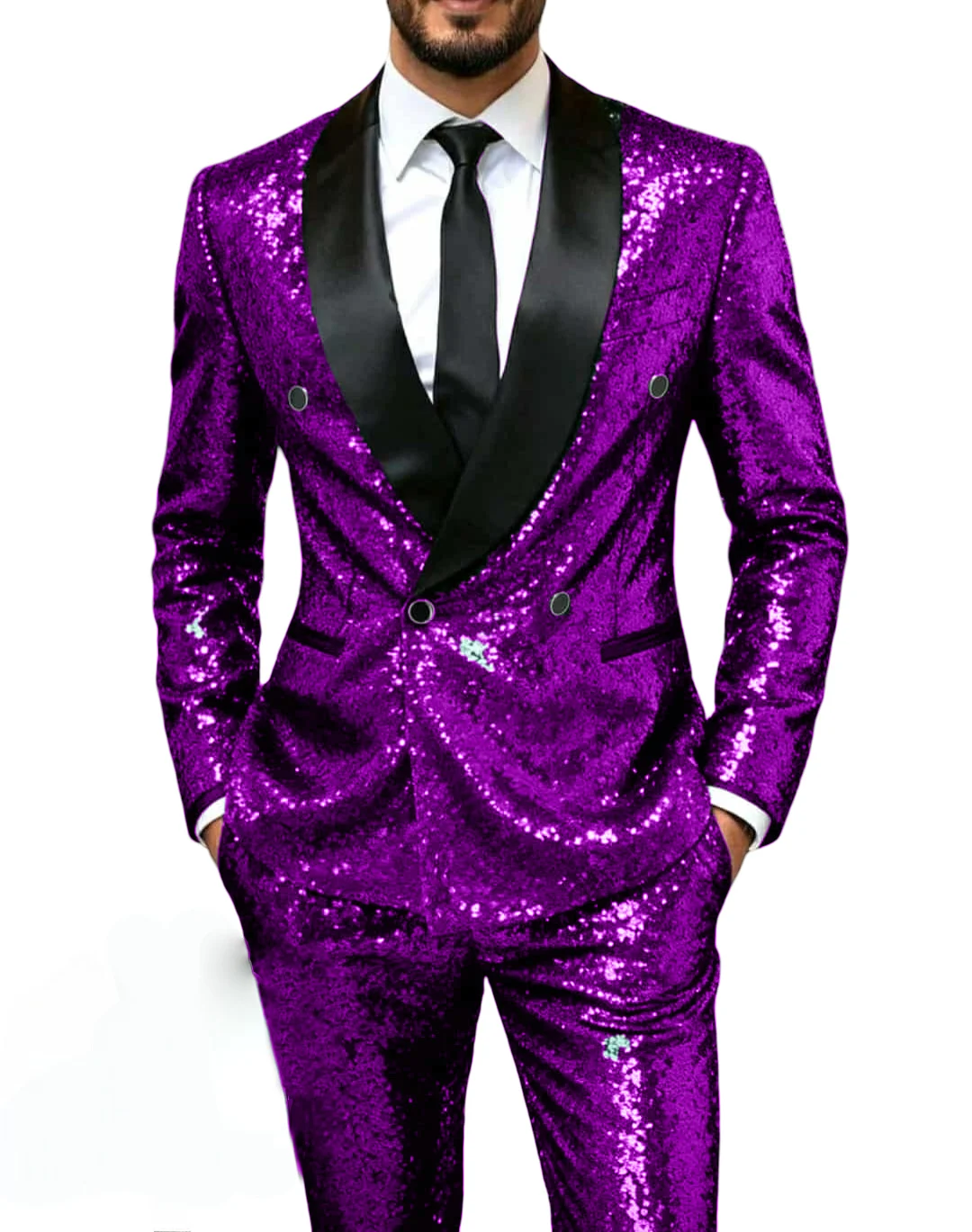 بلينغ الترتر حفلة موسيقية الدعاوى للرجال مزدوجة الصدر سليم صالح حفل زفاف سهرة 2 قطع شال التلبيب المشاهير الذكور بدلة على الموضة