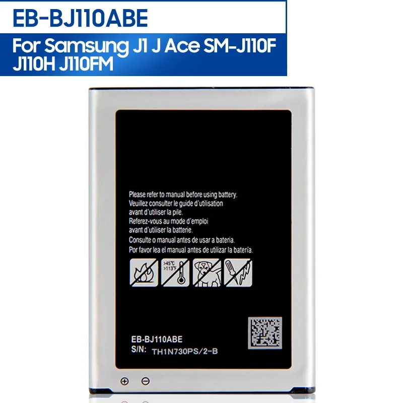 Replacement Phone Battery EB-BJ110ABE For Samsung Galaxy J1 J Ace J110 J110F J110H J110FM 3G version 1900mAh