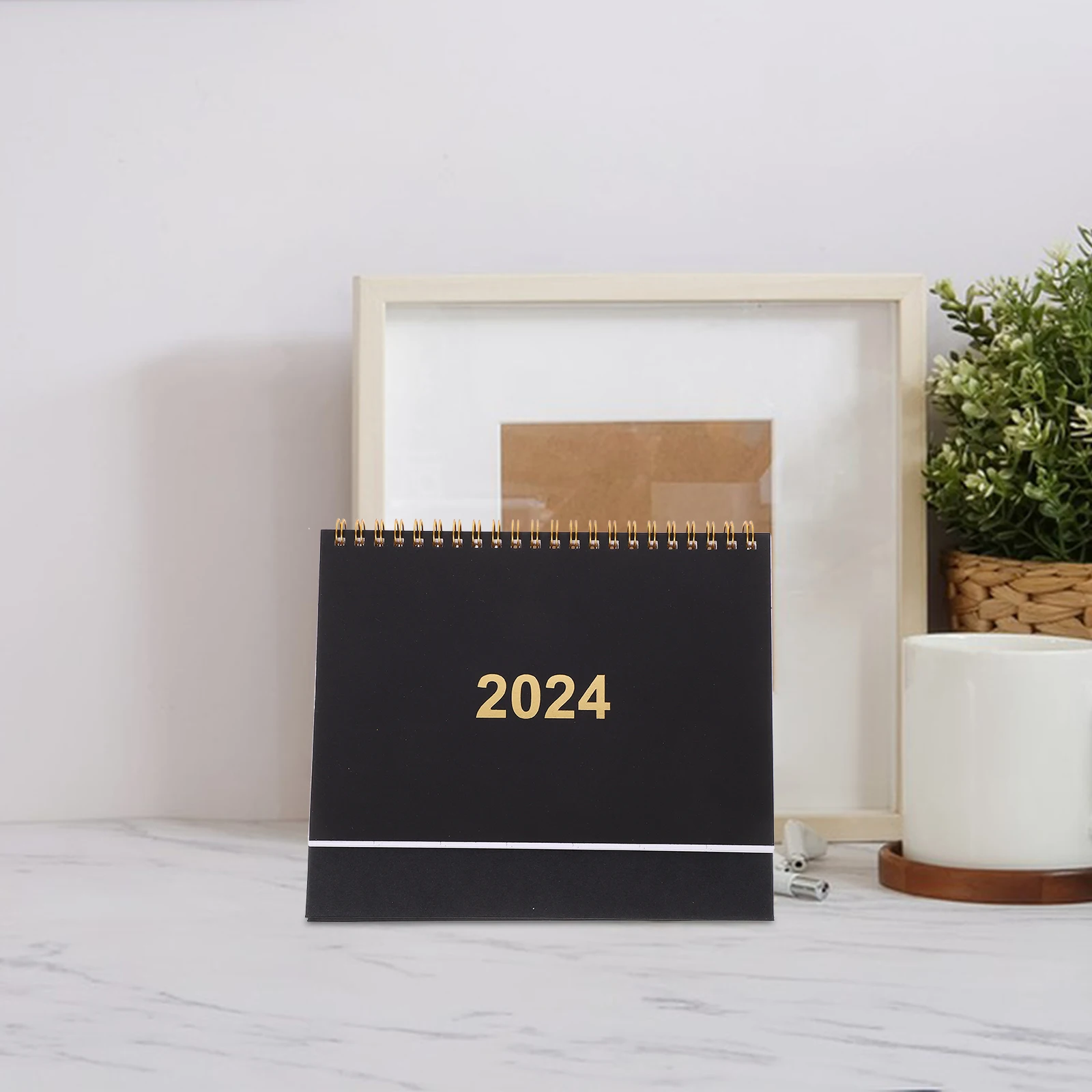 

2024 Desktop Flip For Desk Office Standing Thick Monthly Decorative Table Planner Household Freestanding Calendar 2024 Calendar