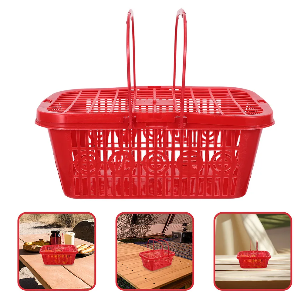 

Набор из 5 прочных пластиковых корзин для сбора ягод с крышками для использования на улице и в помещении, компактный дизайн для экономии места