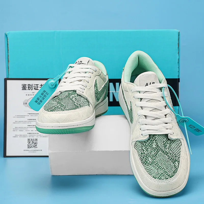 

2025New Comfortable Casual【High Quality All over-Migration Leather】Spring New Snake Casual Sports Skate Sho High Quality Couple