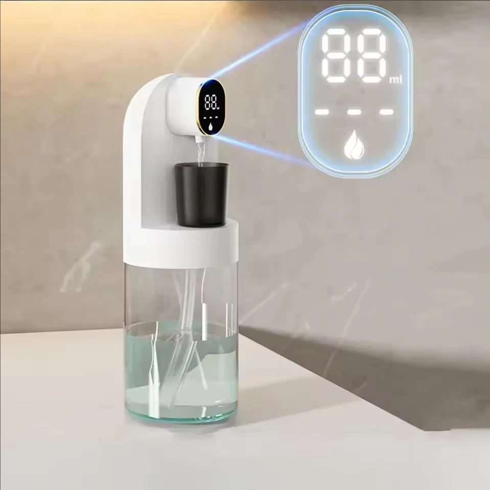 Smart 600ml Mouthwash Dispenser with Magnetic Induction,Wall Mounted, 4 Gear Liquid Control, Auto Cleaning