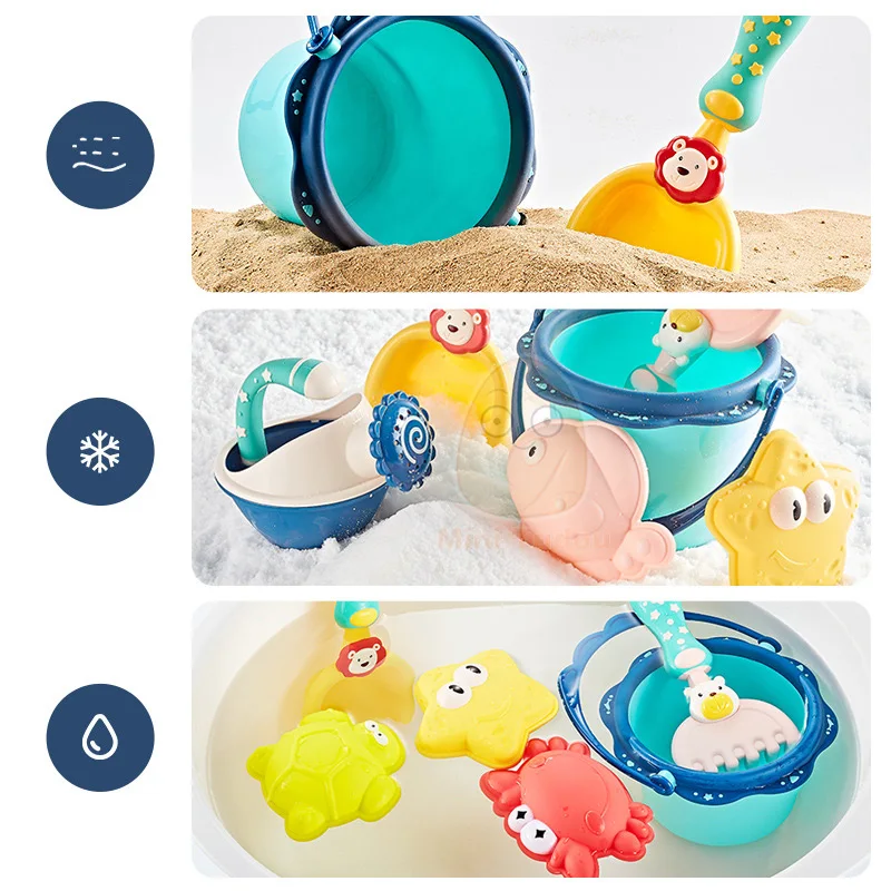 Beach Toys For Kids Baby Summer Sandbox Shovels Snow Set  Play Sand Seaside Water Pool Game Early Educational For Children Gift