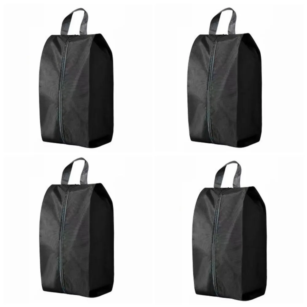 

4Pcs Foldable Shoe Storage Bag Portable with Handle Shoes Pouch Case Breathable Convenient Shoes Organizer Travel Accessories