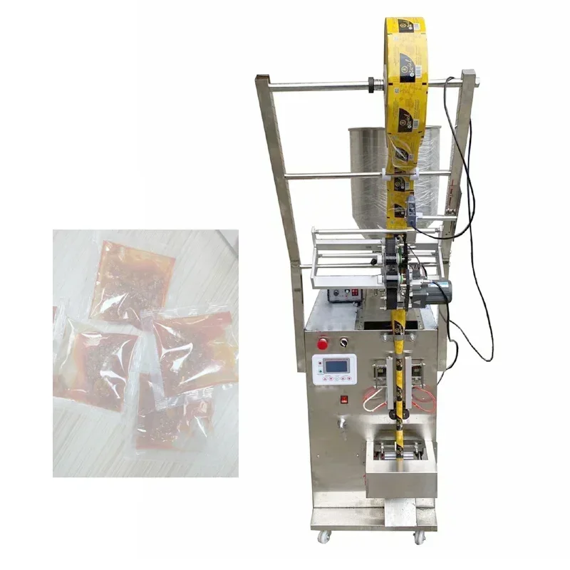 Multi Function Packing Machine Three Side Seal Back Seal Shampoo Paste Sauce Automatic Semi Fluid Packaging Machine