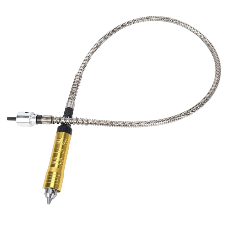 ABKY 10Pcs Rotary for Grinder Tool Flexible Flex Shaft with Handpiece 0.3-6.5mm for Dremel Style Electric Drill Rotary Tool