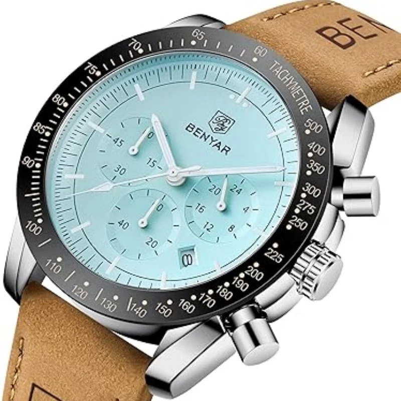 

BENYAR 5140 New Men's Quartz Watch Top Brand Luxury Business Waterproof Chronograph Night Light Men's Watch relógios masculino