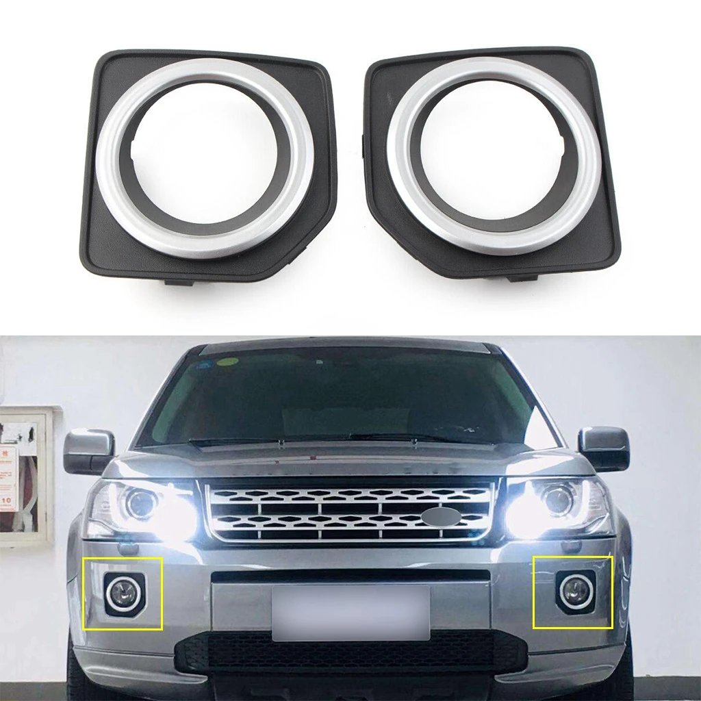 1 Pair Front Bumper Left Fog Lamp Cover Bezel For Land Rover Freelander 2 2014 2015 2016 Car Accessories