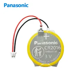 Original Panasonic 1pcs 3V 2Pin CR2016 Button Battery with Wire For Servo Robot Driver Robot Backup Power Supply LM2016 DL2016