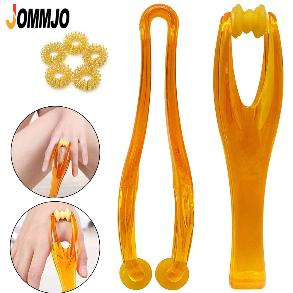 Hand Acupuncture Points Finger Joint Hand Massager Rollers Handheld Massager Relieve Finger Fatigue Relieve Blood Circulation