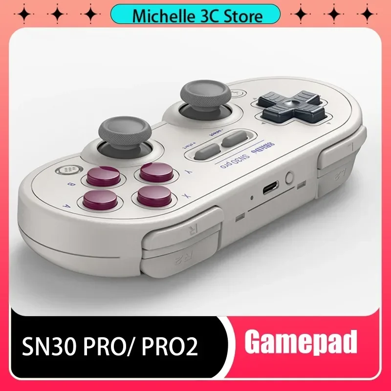 

8BitDo SN30 Pro/Pro2 Беспроводной Bluetooth-контроллер Холла Поддержка Nintendo Switch OLED Windows Android macOS Steam Gamepad