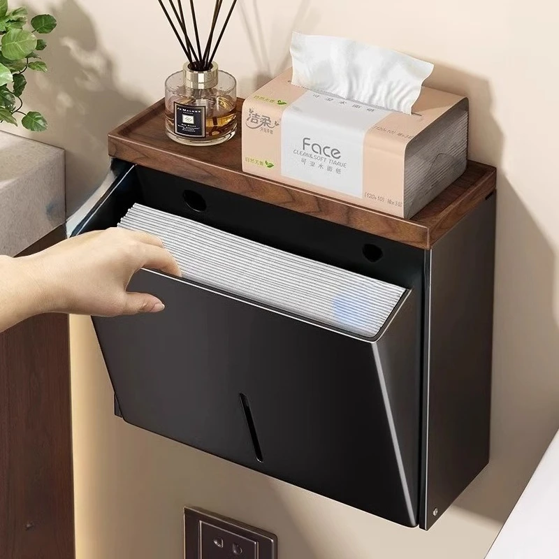 Rectangular Napkin Organizer Holder Luxury Tissue Storage Boxes Plush Multifunctional Napkin Hanger
