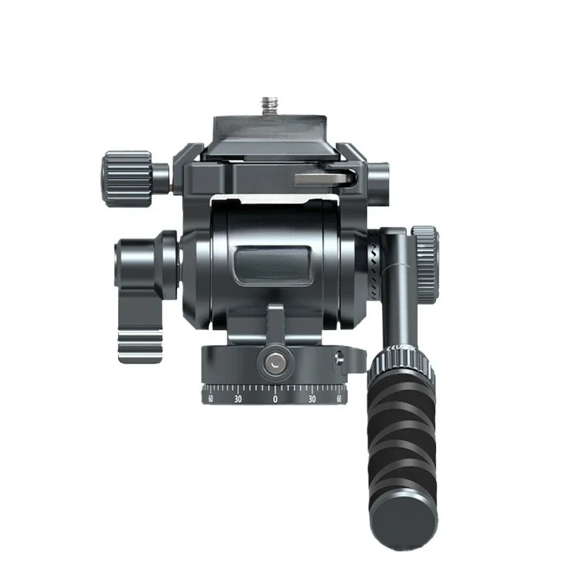 

Full metal aluminum alloy hydraulic damping panoramic rotating gimbal with handle tripod universal SLR camera bracket
