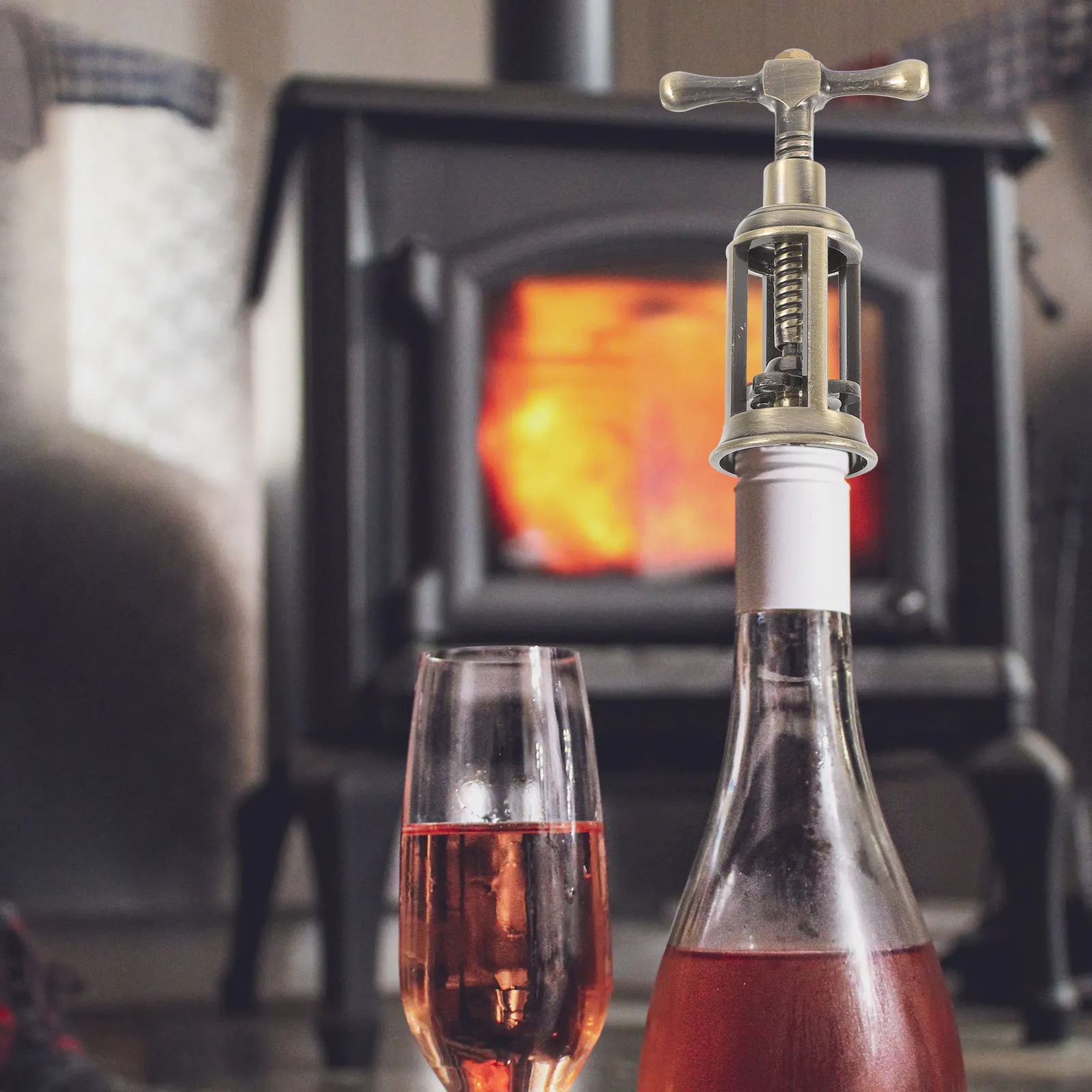 

Corkscrew Bottle Opener Vintage Zinc Alloy Multi Functional Portable Metal Tool Beer Cap Lifter Household Gadgets