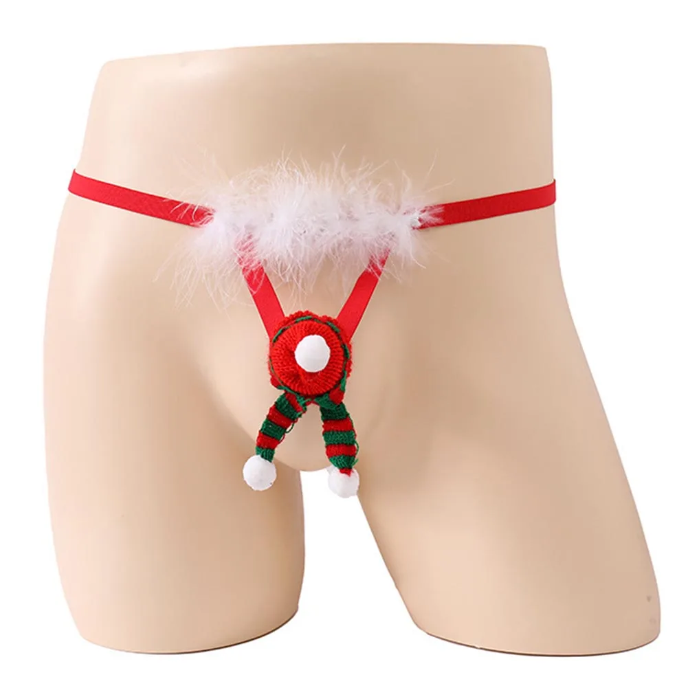 

2025 Christmas Gifts For Men Gay Sissy Pouch G-Strings Sexy Lingerie Underpants Elastic Underwear Sexy Tоy Mens Crotchless Thong