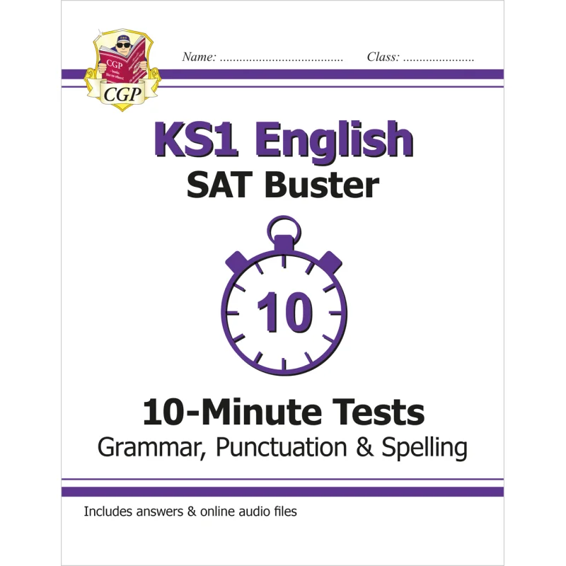 KS1 English SAT Buster 10Minute Tests Grammar Punctuation  Spelling For End Of Year Assessment CGP Books 9781782947066