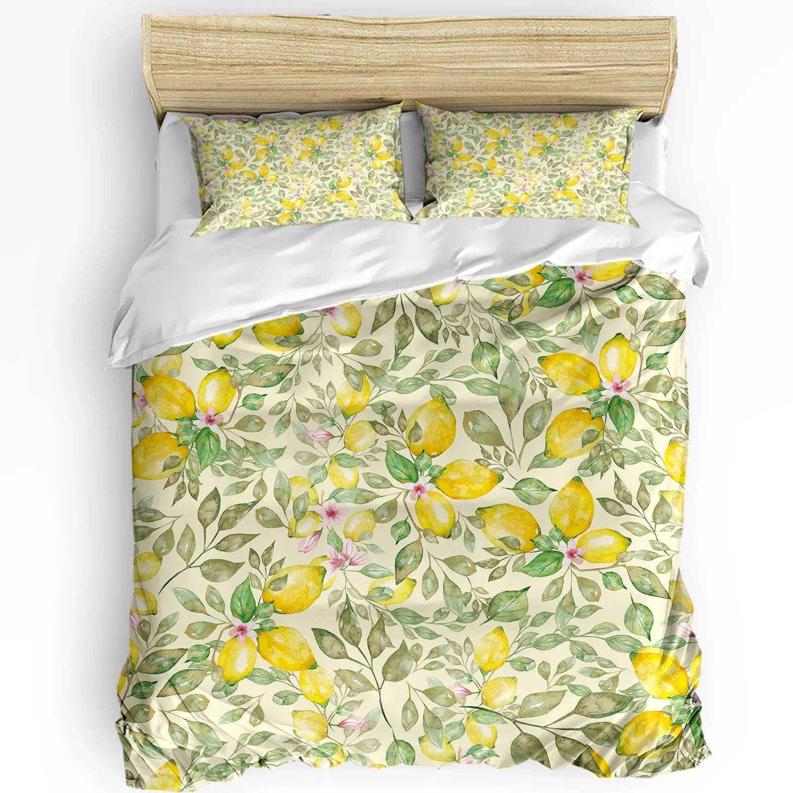 

Watercolor Lemon Fruit Bedding Set 3pcs Boys Girls Duvet Cover Pillowcase Kids Adult Quilt Cover Double Bed Set Home Textile